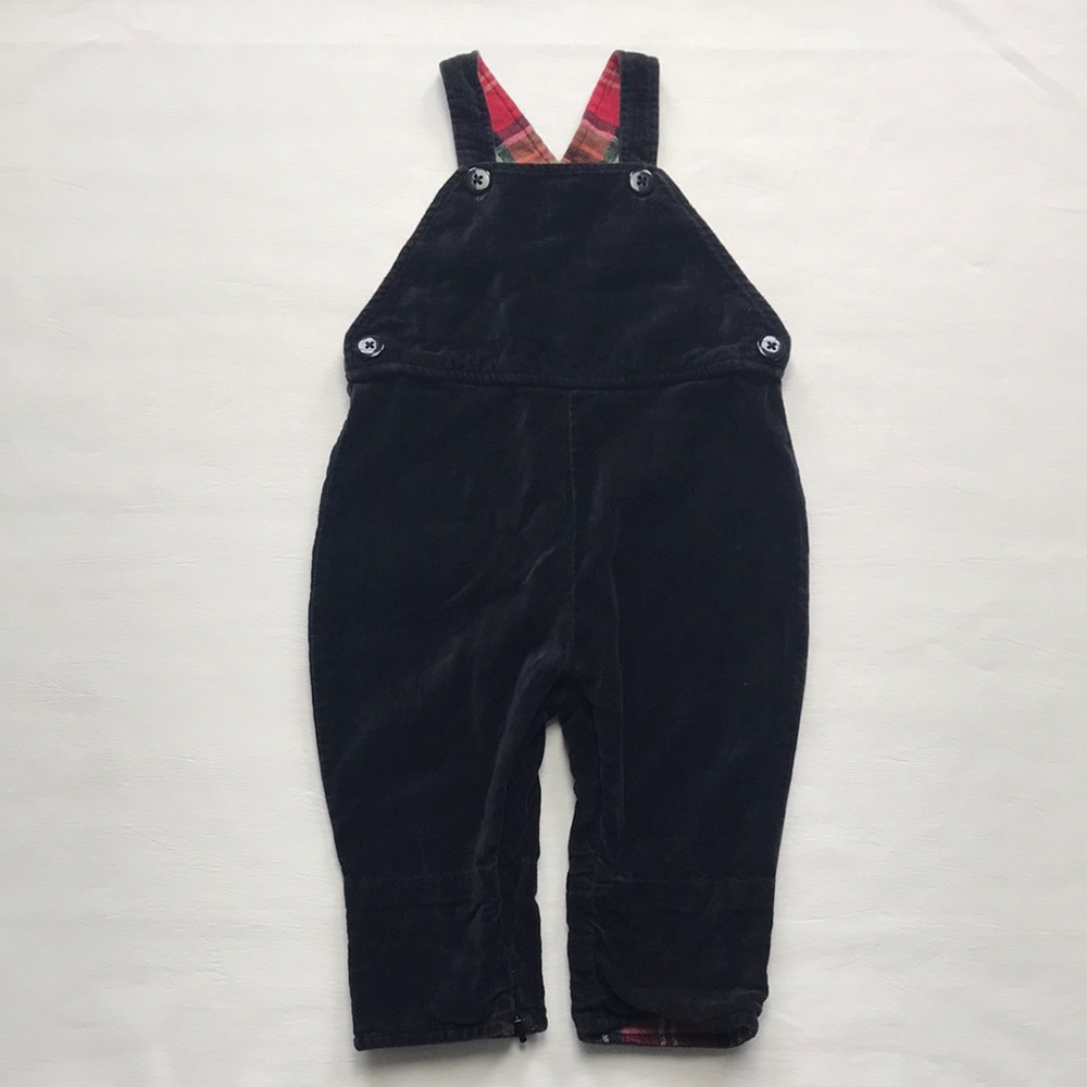 Hanna Andersson Velour Overalls (size 70)